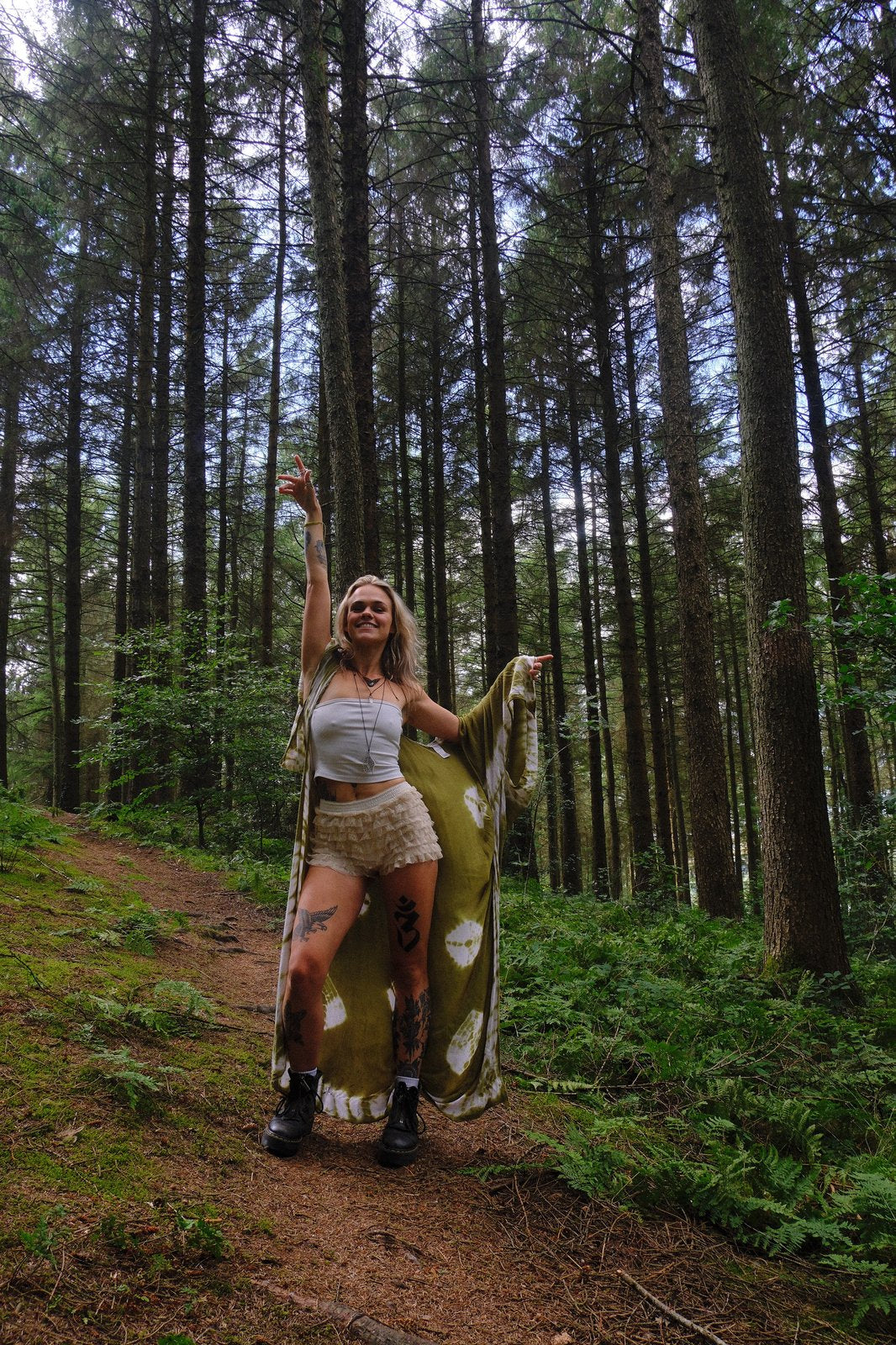 Woodland Tie-Dye Duster