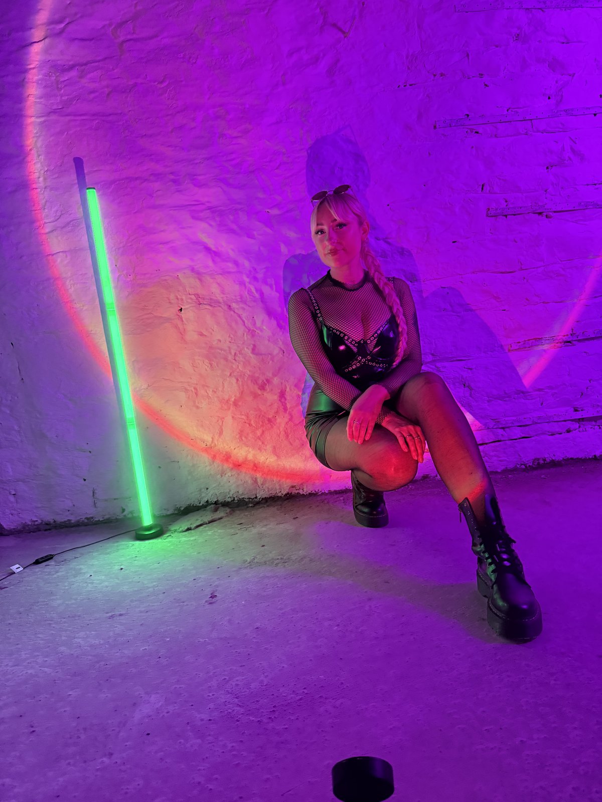 Glitch Cutout Bodysuit