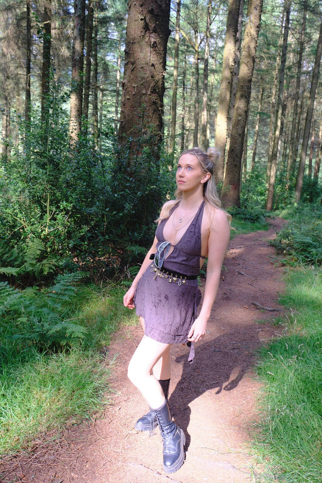 Dusk Halter Mini Dress