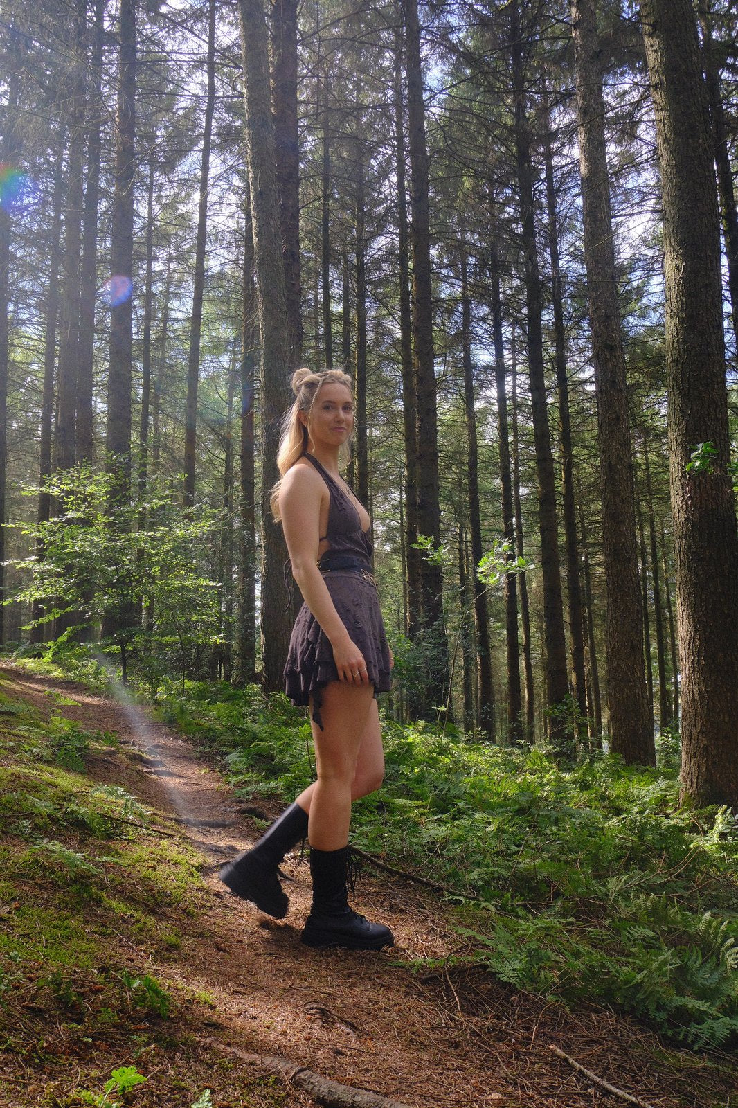 Dusk Halter Mini Dress