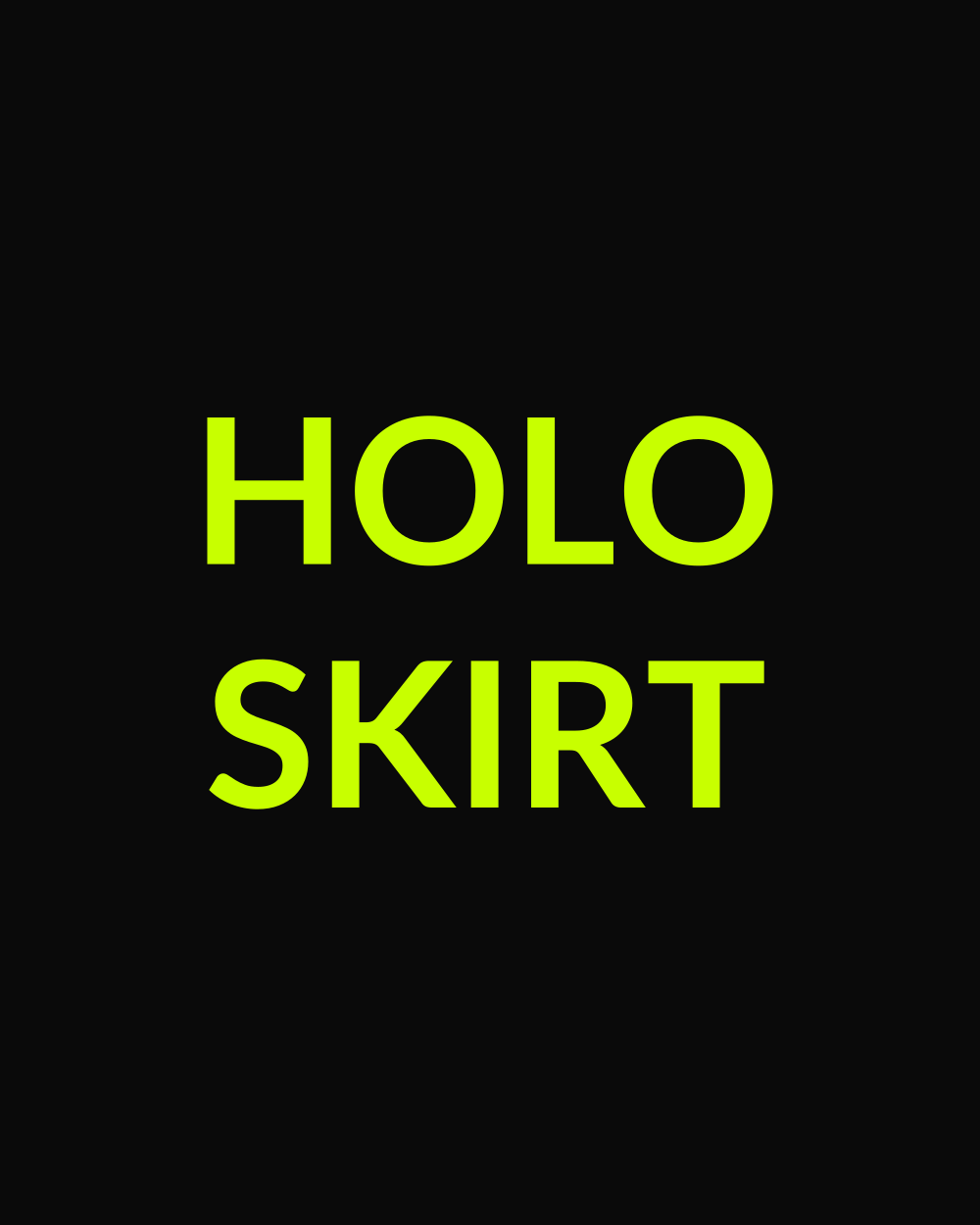 Holographic Mini Skirt